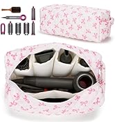 HiTotes Hair Tools Travel Bag Compatible with Dyson Airwrap Cute Quilted Travel Case for Shark Fl...