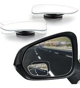 LivTee Blind Spot Car Mirror, HD Glass Frameless Convex Side Mirror Blindspot, Wide Angle Rear Vi...