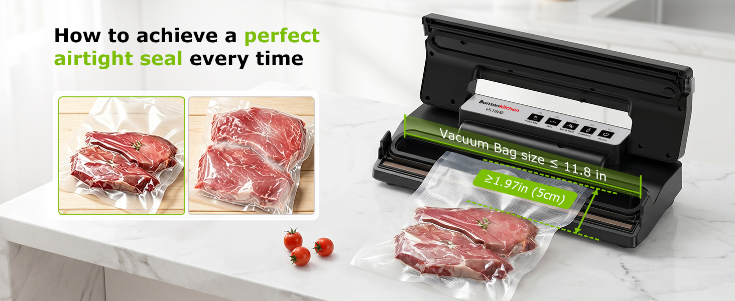 Bonsenkitchen Vacuum Sealer for Food
