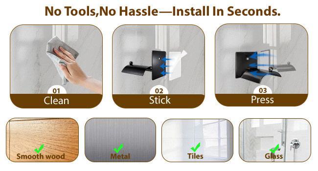 Hanging wall solution protects handles while maximizing space.