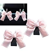 Polcatay Pack-2 Car Bow Seat Headrest Hook, Cute Creative Hidden Decoration, Bow Car Hooks, Multi...