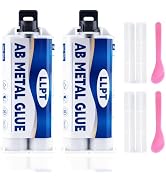 LLPT Metal Glue | Heavy Duty Weld Waterproof Adhesive | 1.76 oz 2 Pack | Strongest Liquid Welding...