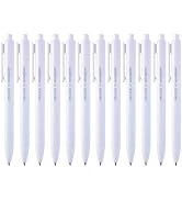 ParKoo Retractable Gel Pens 0.7mm Quick Dry Black Ink, 12-Pack Fine Point Smooth Writing Pens for...