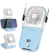 FADACHY Portable Fan Rechargeable, Mini Handheld Fan,Electric Personal Fan 3000mAh Battery Operat...