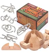 Brain Teasers Metal Puzzles for Kids and Adult, Mind, Logic and Game Test Toy for Teens, Disentan...