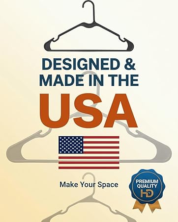 Heavy-Duty + Slim + Non Slip Plastic Hangers
