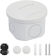 LeMotech Junction Box with Reserved Holes ABS Plastic Electrical Box IP55 Waterproof Dustproof Pr...