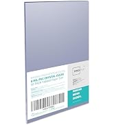 Binditek 50 Pack 8 Mil PVC Clear Binding Presentation Covers, 11 x 17 Inches, Tabloid Size Bindin...