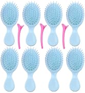 8 pcs Mini Hair Brush,Travel Detangling Brush with Exquisite Packaging Box,Mini Brush for Most Ha...