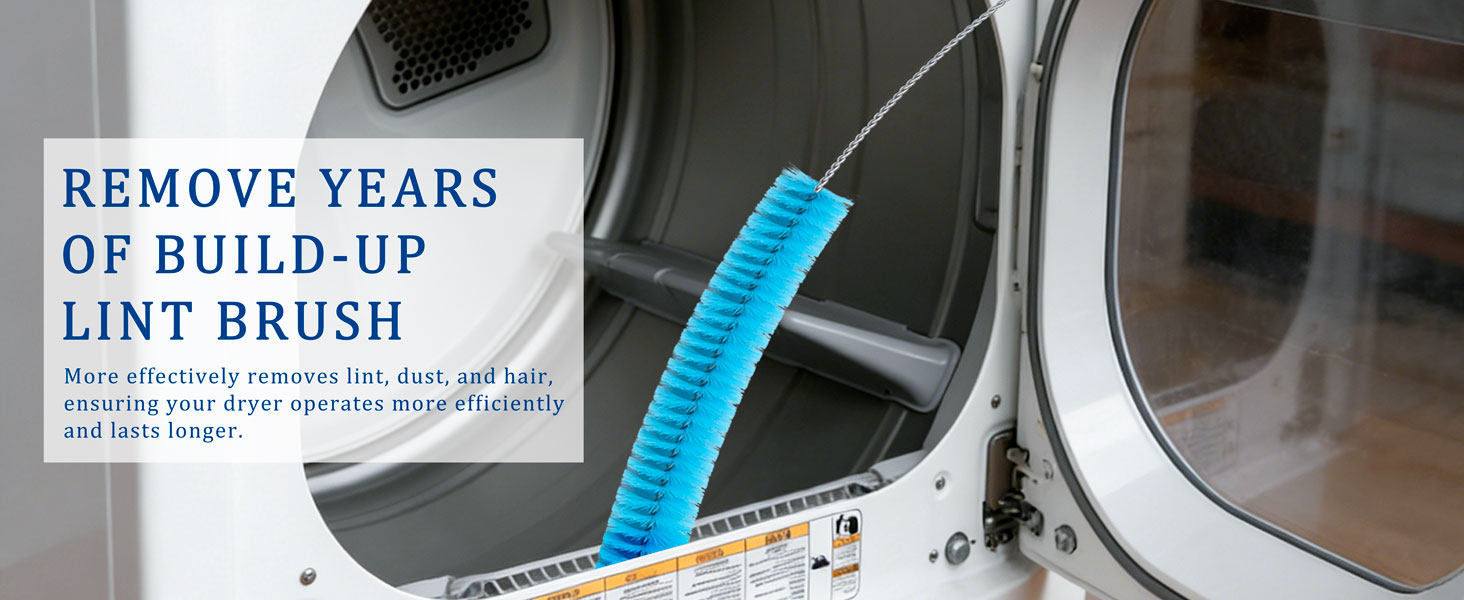 Dryer Vent Cleaner Kit with Dryer Vacuum Hose Attachment