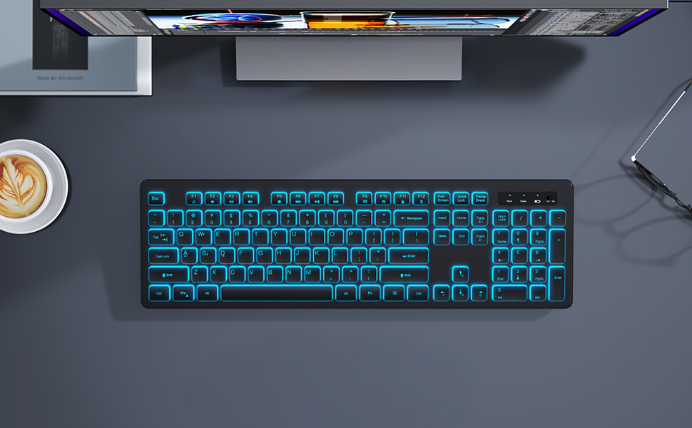 backlit wireless keyboard