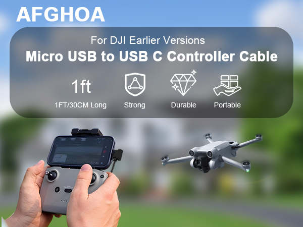 Micro USB to USB-C Remote Controller Cable