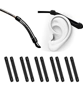 PTSLKHN Silicone Eyeglass Temple Tips Sleeve Retainer, 5Pairs of Anti-Slip Elastic Comfort Glasse...