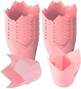 TRUSBER Baking Cups, 150 pieces Tulip Cupcake Liners Baking Cup Holders and Muffin Liners Wrapper...