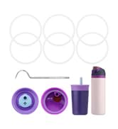 BMSQOFD 6pcs Gasket Replacement Sealing Ring Replacement for Owala FreeSip,Silicone Lid Seal O Ri...