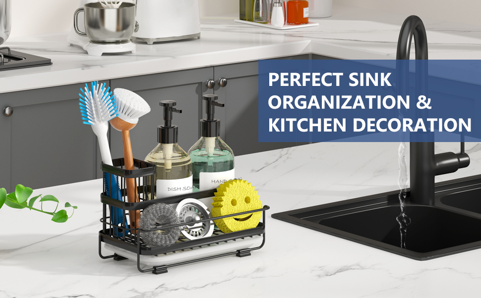 Perfect sink organization and kitchen decoration