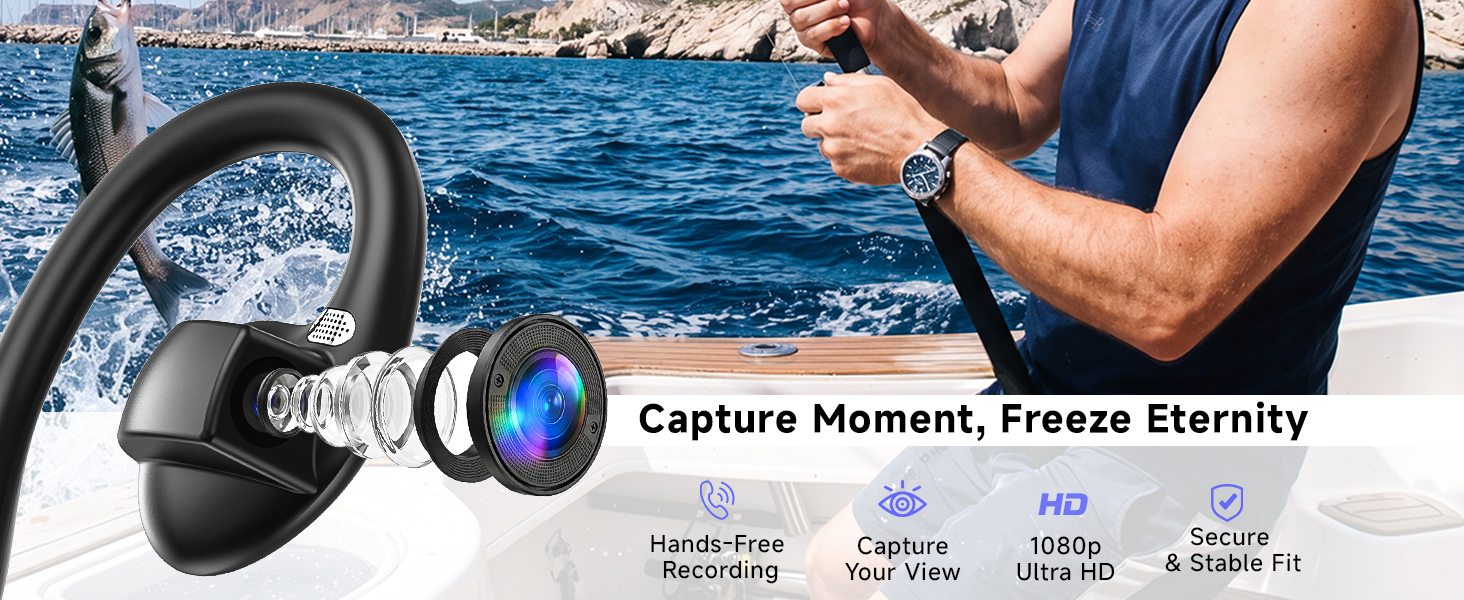 bone conduction headphones with camera