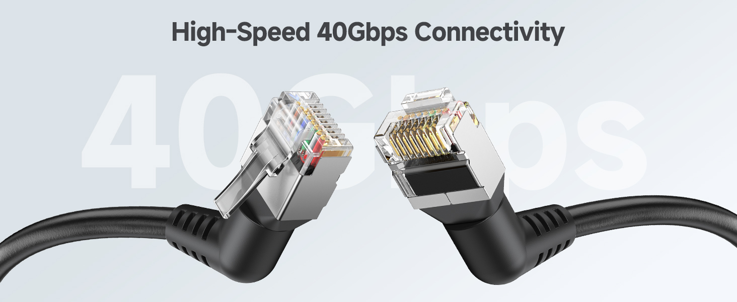 10Gbps Rotatable Cat 6 Ethernet Cable