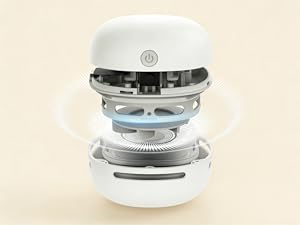 Mini desk vacuum cleaner for desktop table top countertop drawer. It is the perfect holiday gift.