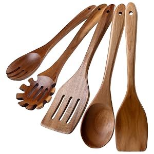 kitchen wooden utensils set
