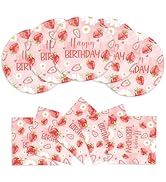 BOKFJBP 40PCS New Strawberry Birthday Paper Plates and Napkins Party Set, Disposable Fruit 9in Pa...