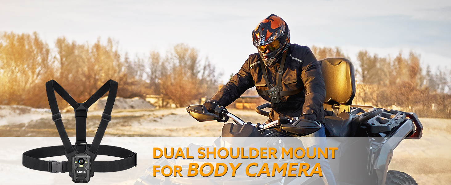 Body Camera Vest Mount,Adjustable Chest Strap Belt for All Brand Body Worn Camera