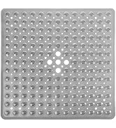 Yimobra Shower Bathtub Mat Non Slip, 21x21 Inch, Soft Square Bath for Tub with Suction Cups and D...