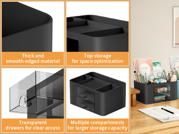 desk organizer and accessories