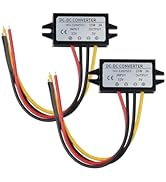 12v to 5v DC DC Converter(2pcs), 5V 3A 15W Voltage Regulator Board Power Supply Module, 12V 24V W...