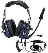 Retevis Noise Reduction Walkie Talkie Headset, Volume Adjustable,Hands Free, for RT22 RT21 RT68 C...