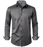 JEMITOP Men's Stretch Wrinkle Free Versatile Slim Fit Dress Shirts Formal Business Casual Wedding...