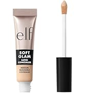 e.l.f. Soft Glam Satin Concealer, Medium Coverage For Blemishes & Under-Eye, Crease-Resistant, Lo...
