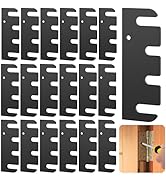Nkiy Quen 16 Pcs 4 Inch Hardware Door Hinge Shims,Stainless Steel Door Hinge Spacer with Coated F...