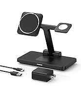 JoyGeek 3-in-1 Charger Stand for Magsafe: Magnetic Charging Station for iPhone