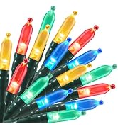 Battery Operated Christmas String Lights, 8ft 20 LED Mini Lights with Timer, Christmas Tree Light...