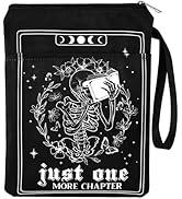 VeloKomo Gothic Skeleton Book Sleeve - Tarot Card Book Sleeves Office Just One More Chapter Skull...