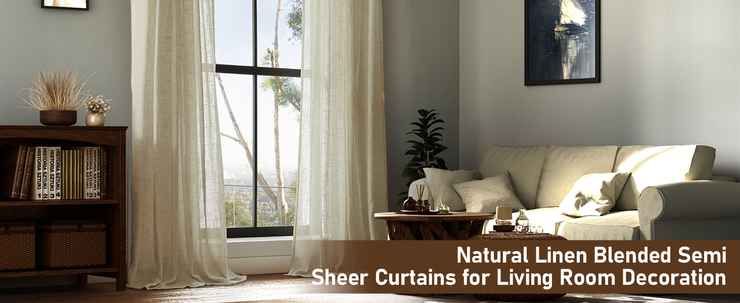 natural linen curtains
