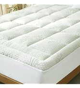 Queen Mattress Topper Pad, Rayon Derived from Bamboo Cooling Pillow Top | 900GSM Extra Thick Quil...