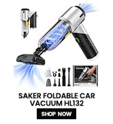 Saker Vacuum Cleaner Portable Cordless15000PA-Foldable Vacuum Cleaner and Dust Blower 3 in 1 Mini...