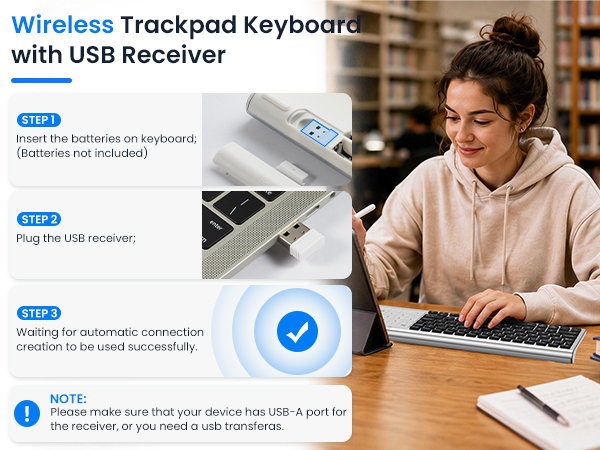 bluetooth keyboard with trackpad