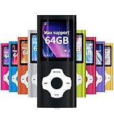 MYMAHDI Support TF Cards Slim 1.8" LCD Mp3 Mp4 Player Media/Music/Audio Player with Accessories B...
