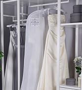 Wedding dress storage cover long garment bag for dresses breathable acid free storage for gowns
