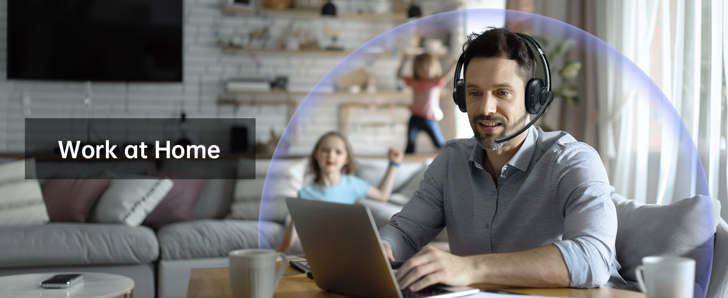 computer headset with microphone