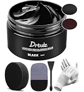drtulz Black Leather Recoloring Balm, Leather Color Restorer Conditioner, Leather Repair Kits for...