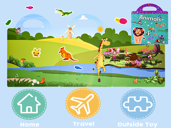 Reusable Sticker Book for Toddlers