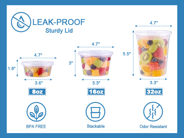plastic food storage containers with lids