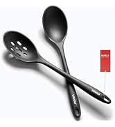 Silicone Spoons for Cooking - Extra Large Kitchen Spoons for Mixing, Serving, & Stirring - 600°F ...