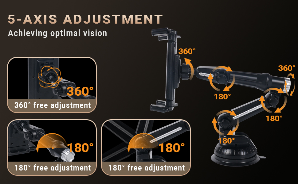 Multifunctional 360° car phone holder, dashboard phone holde,phone mount