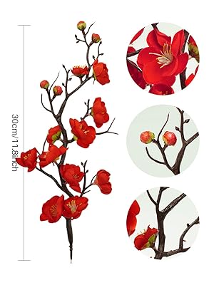 Artificial Silk Plum Blossom Flower