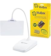 ViviLux Optical Grade 6"x4" Freestanding 3X Magnifier for Reading with Flexible Arm for Hands-Fre...